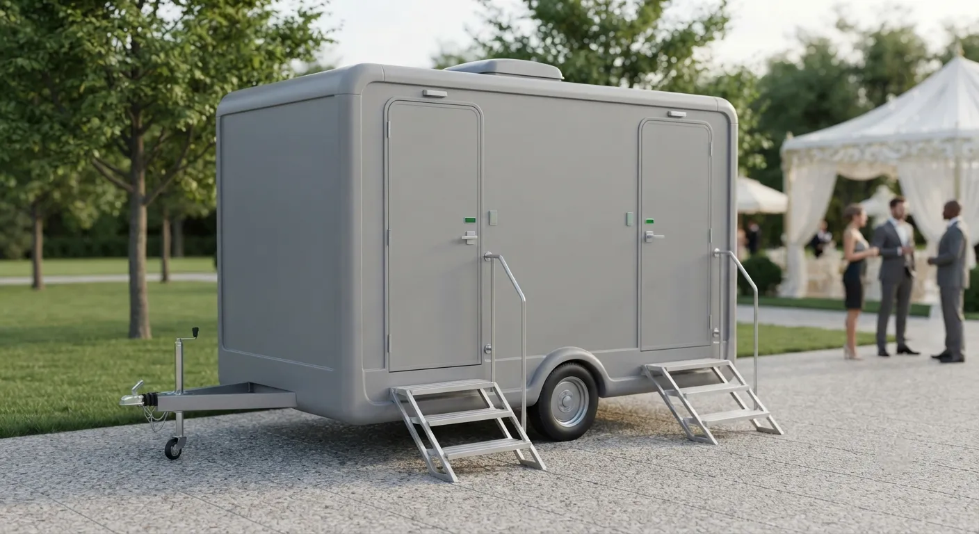 2 Stall Restroom Trailer in Hammond, IN